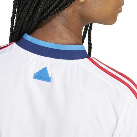 Adidas House Of Tiro Nations Pack Cut 3-Stripes Crop Jersey Womens Бяло Дамски тениски с яка