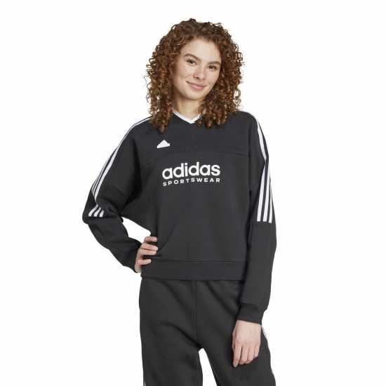 Adidas Tiro Cut 3-Stripes Fleece Sweatshirt  Дамско облекло плюс размер