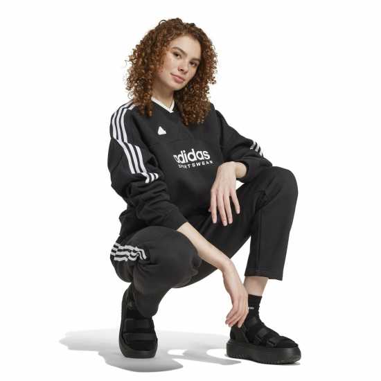 Adidas Tiro Cut 3-Stripes Fleece Sweatshirt  Дамско облекло плюс размер