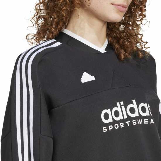 Adidas Tiro Cut 3-Stripes Fleece Sweatshirt  Дамско облекло плюс размер