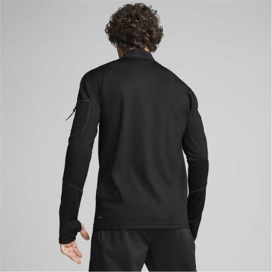 Puma Flex Quarter Zip Sn44 Черно Мъжки дрехи за фитнес