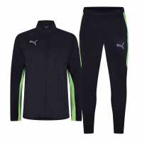 Puma Мъжки Спортен Екип Finesse Performance Tracksuit Set Mens Тъмносин/Ябълка Футболни екипи за бягане