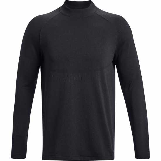 Under Armour Rush Coldgear® Seamless Mock Top Mens Черно Мъжки тениски с яка