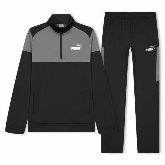 Puma Half Zip Poly Tracksuit  Детски спортни екипи