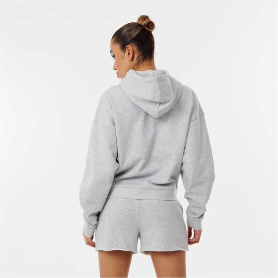 Everlast Applique Logo Hoodie Womens Сив марл Дамски суичъри и блузи с качулки