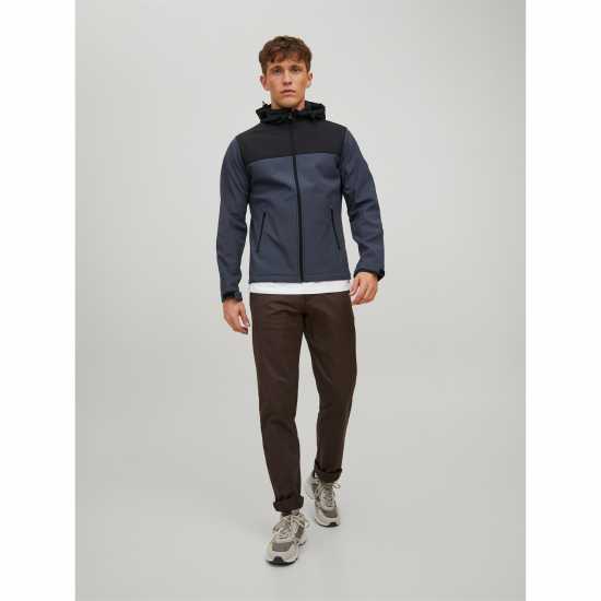 Шел Яке Jack And Jones Hooded Softshell Jacket Омбре Синьо Мъжки грейки