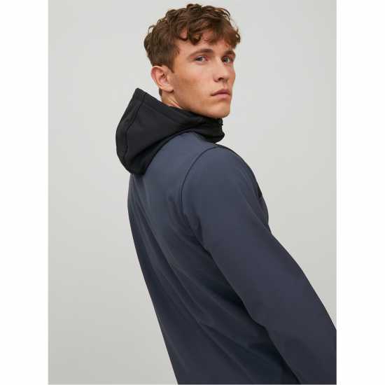 Шел Яке Jack And Jones Hooded Softshell Jacket Омбре Синьо Мъжки грейки