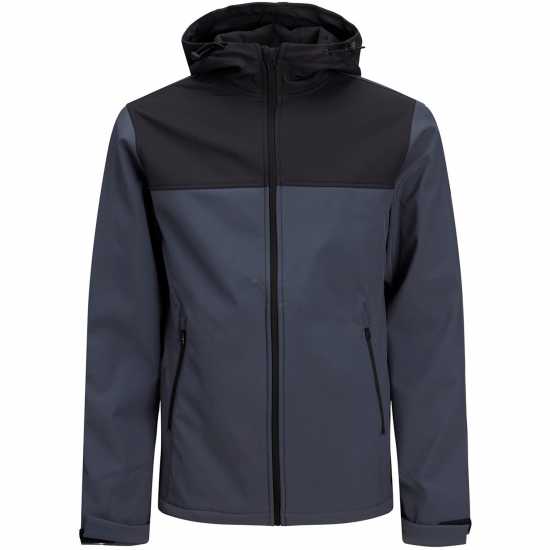 Шел Яке Jack And Jones Hooded Softshell Jacket Омбре Синьо Мъжки грейки