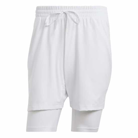 Adidas Tennis Pro Aeroready Shorts And Inner Shorts Set  Мъжко облекло за едри хора