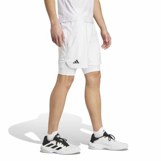 Adidas Tennis Pro Aeroready Shorts And Inner Shorts Set  Мъжко облекло за едри хора