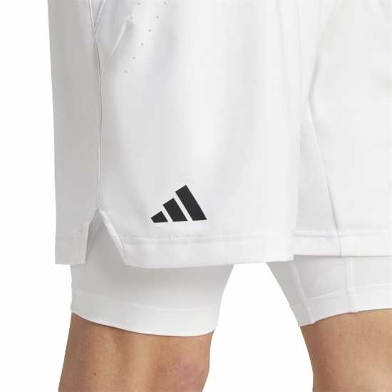 Adidas Tennis Pro Aeroready Shorts And Inner Shorts Set  Мъжко облекло за едри хора