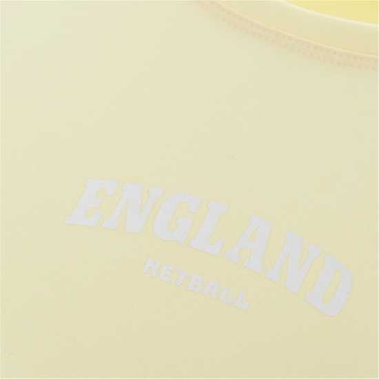 Тениска England Netball Roses Netball Tech T Shirt  Дамски тениски с яка