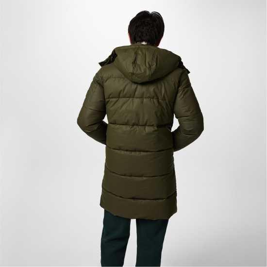 Jack Wills Long Puffer Jacket Хаки Мъжко облекло за едри хора