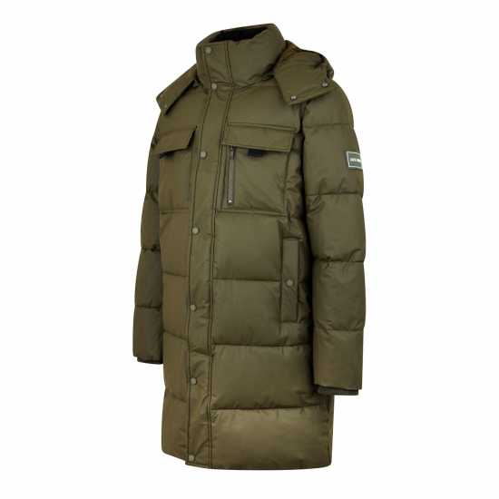 Jack Wills Long Puffer Jacket Хаки Мъжко облекло за едри хора