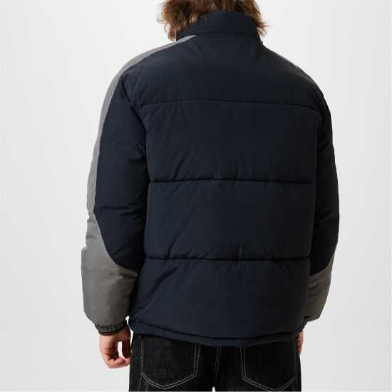 Jack Wills Puffer Jacket Черно/Слане Мъжко облекло за едри хора