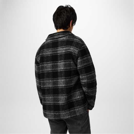 Jack Wills Lined Check Shacket  Мъжко облекло за едри хора