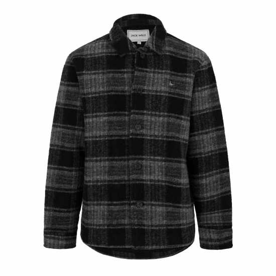 Jack Wills Lined Check Shacket  Мъжко облекло за едри хора