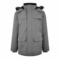 Палто Парка Jack Wills Parka Jacket Men Сланина Мъжко облекло за едри хора