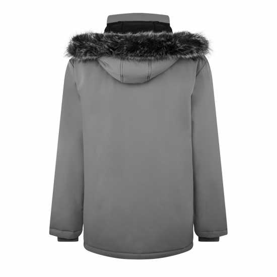 Палто Парка Jack Wills Parka Jacket Men Сланина Мъжко облекло за едри хора