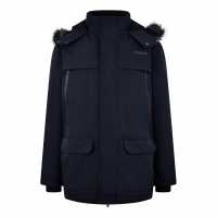 Палто Парка Jack Wills Parka Jacket Men Черно Мъжко облекло за едри хора