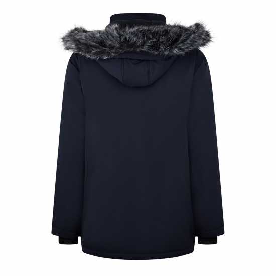 Палто Парка Jack Wills Parka Jacket Men Черно Мъжко облекло за едри хора