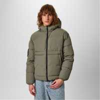 Jack Wills Puffer Jacket Лист Мъжко облекло за едри хора