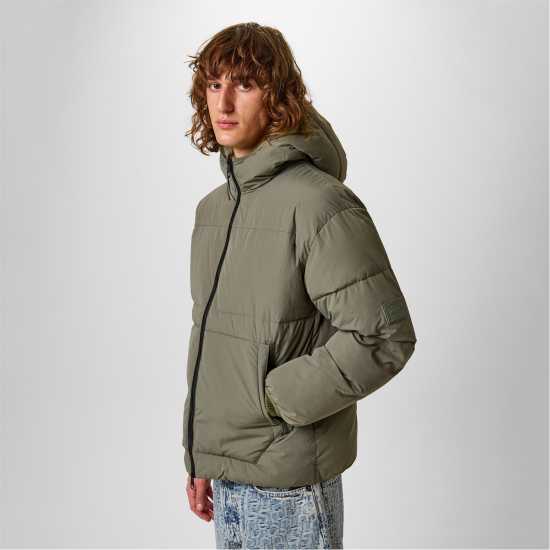 Jack Wills Puffer Jacket Лист Мъжко облекло за едри хора