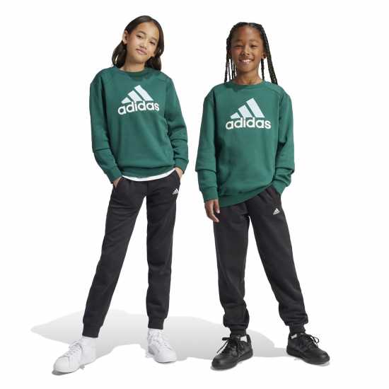 Adidas Essentials Big Logo Fleece Jogger Set Kids Зелено/Черно 