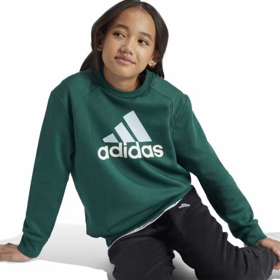 Adidas Essentials Big Logo Fleece Jogger Set Kids Зелено/Черно 