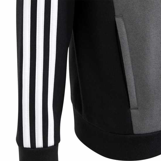 Adidas Junior Tiberio Fleece Tracksuit Черно/Сиво Детски спортни екипи