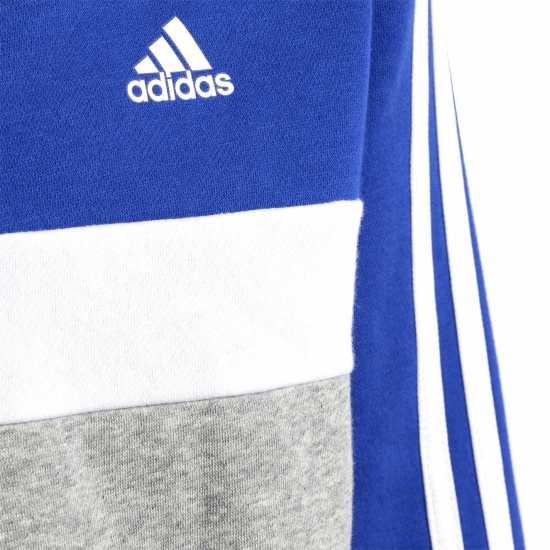 Adidas Junior Tiberio Fleece Tracksuit Синьо/Сиво Детски спортни екипи