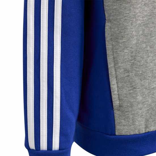 Adidas Junior Tiberio Fleece Tracksuit Синьо/Сиво Детски спортни екипи