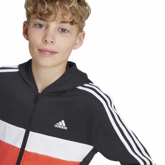 Adidas Junior Tiberio Fleece Tracksuit Черно/Червено 