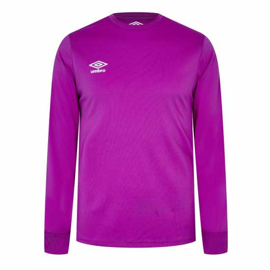 Umbro Мъжко Горнище Дълъг Ръкав Club Jersey Long Sleeve Top Mens Лилава Кактус Мъжко облекло за едри хора