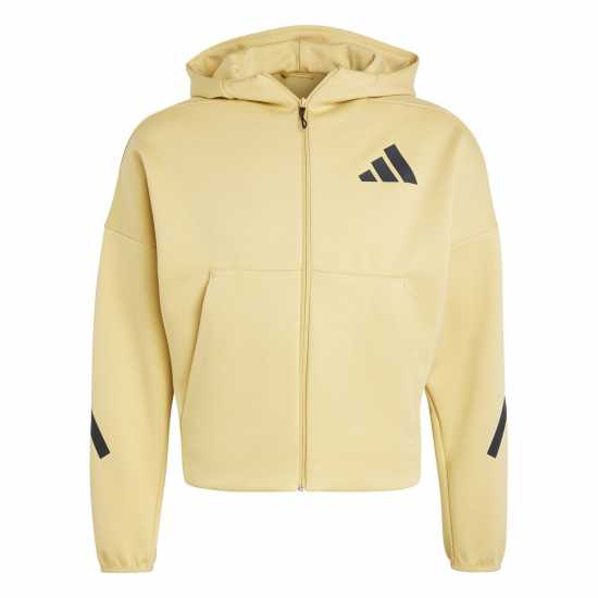 Adidas Z.n.e. Full Zip Hoodie Womens Овес Дамски дрехи за фитнес