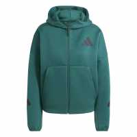 Adidas Z.n.e. Full Zip Hoodie Womens Колежна зелена 