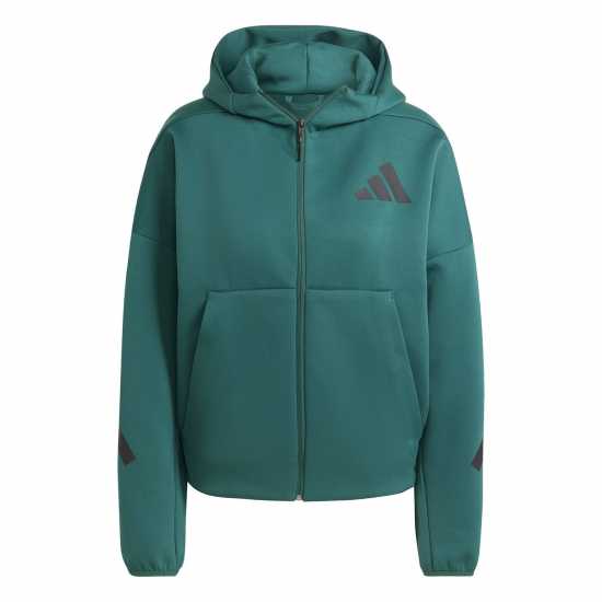 Adidas Z.n.e. Full Zip Hoodie Womens Колежна зелена 