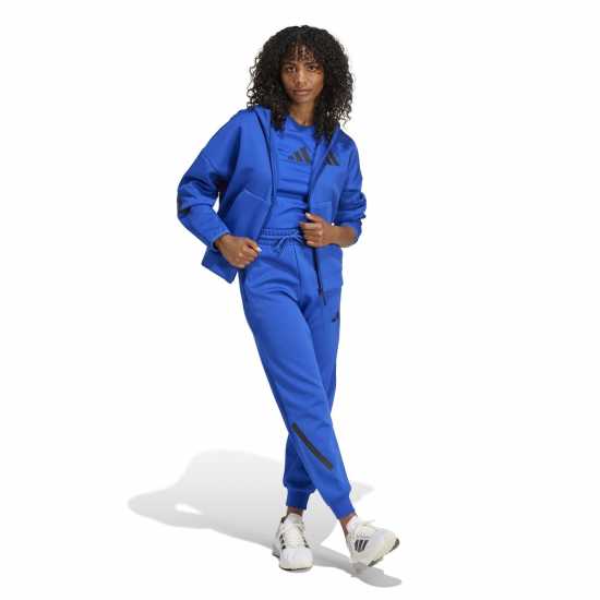 Adidas Z.n.e. Full Zip Hoodie Womens Team Royal Blue 