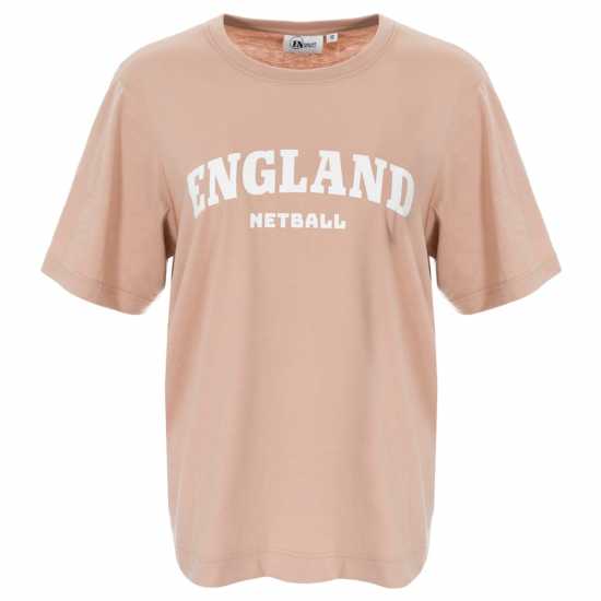 Тениска England Netball Oversize Netball T Shirt  Дамски тениски с яка