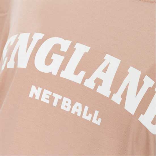 Тениска England Netball Oversize Netball T Shirt  Дамски тениски с яка