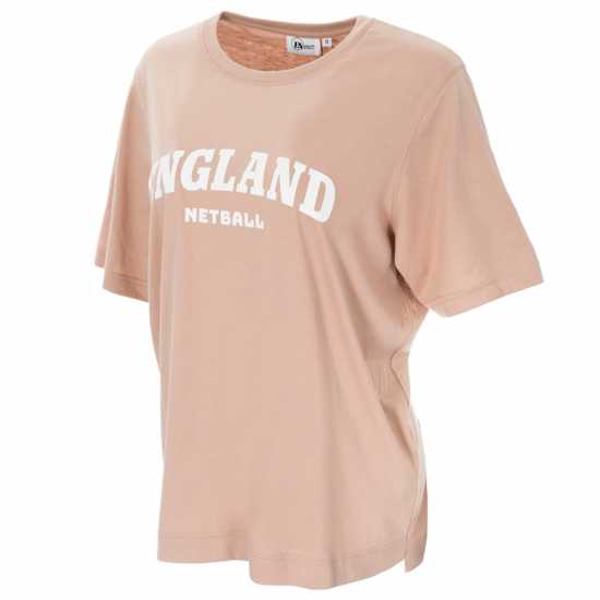 Тениска England Netball Oversize Netball T Shirt  Дамски тениски с яка