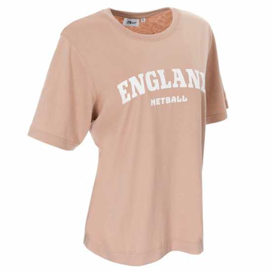 Тениска England Netball Oversize Netball T Shirt  Дамски тениски с яка