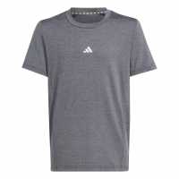 Adidas Training Aeroready Heather T-Shirt Kids Черно/Сиво Детски тениски и фланелки