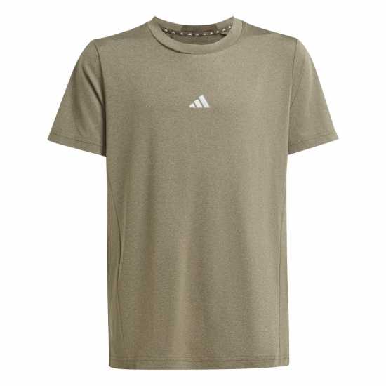 Adidas Training Aeroready Heather T-Shirt Kids Маслина/Шатра Детски тениски и фланелки