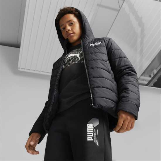 Puma Ватирано Яке Hooded Padded Jacket  Детски якета и палта