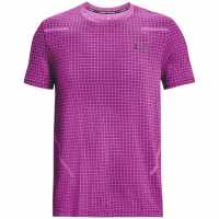 Under Armour Ss Seamless T Sn99 Лилаво Мъжки тениски с яка