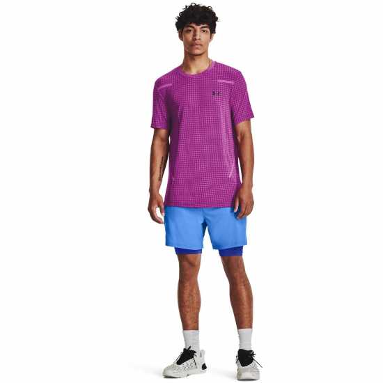 Under Armour Ss Seamless T Sn99 Лилаво Мъжки тениски с яка