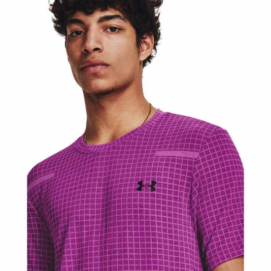 Under Armour Ss Seamless T Sn99 Лилаво Мъжки тениски с яка