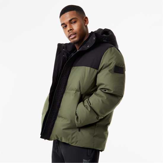 Everlast Hooded Puffer Jacket Черно/Кахи 