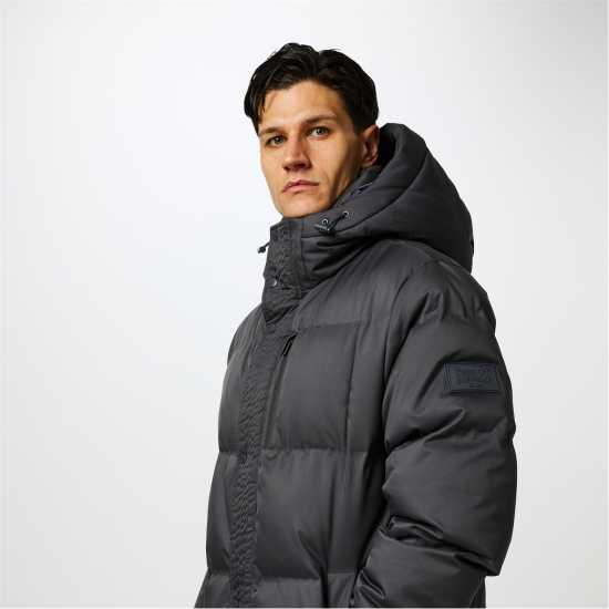 Everlast Medium Length Puffer Jacket Акула Сиво Мъжки грейки